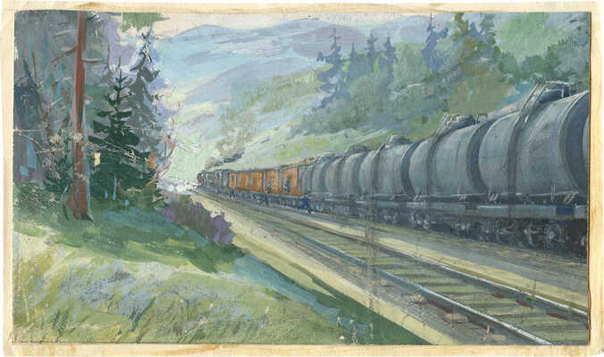 Коровяков Иван Павлович. На железной дороге